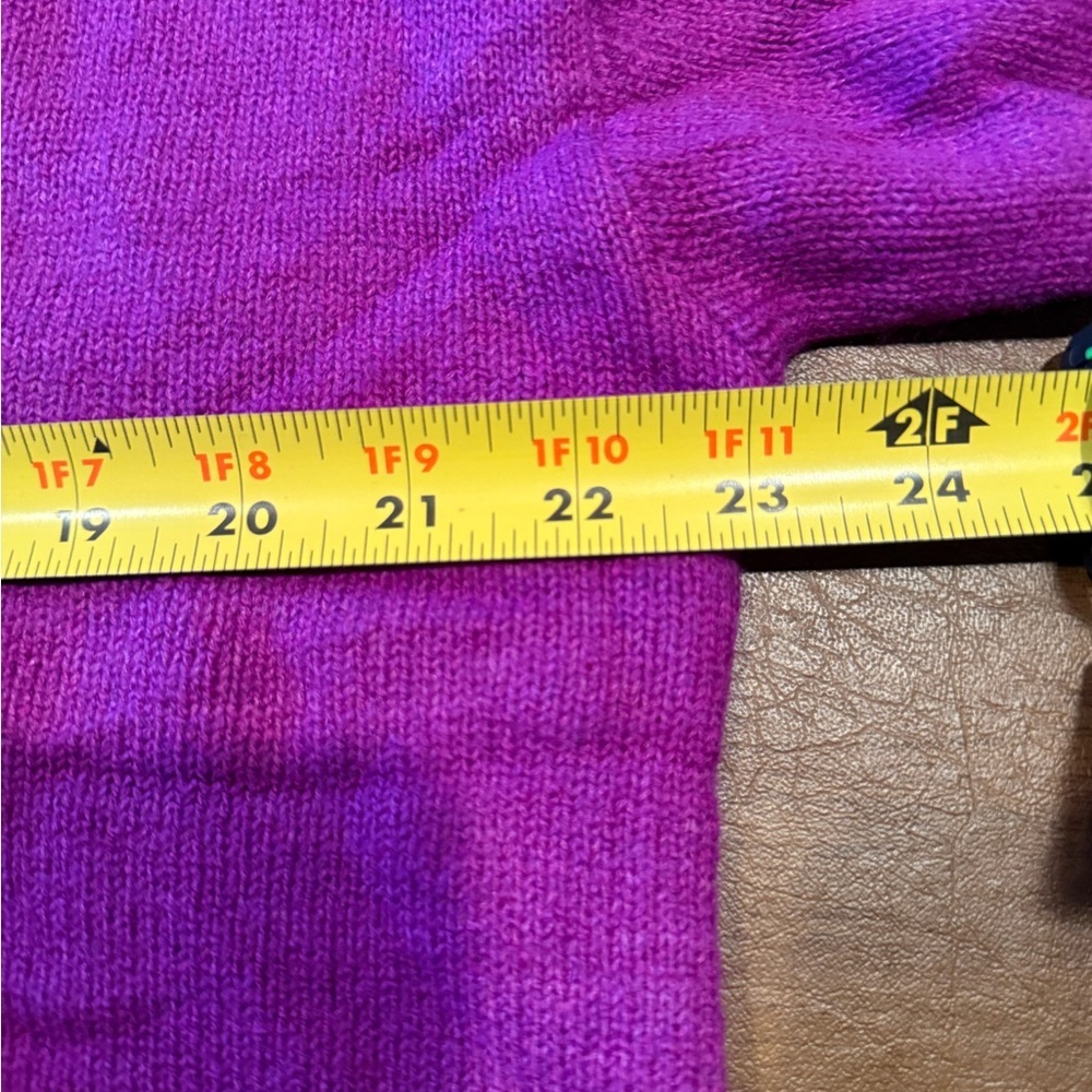NWT GAP Vibrant Purple Ribbed Mock Neck Like Sweater SZ L - Picture 6 of 11